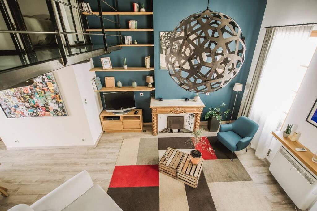 Duplex Climatise Centre Ancien 7Min A Pied Du Palais 6 Couchages Appartement Avignon Buitenkant foto